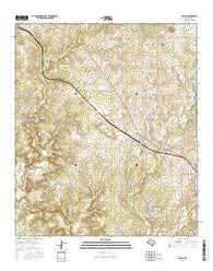 Mullin Texas Current topographic map, 1:24000 scale, 7.5 X 7.5 Minute, Year 2016