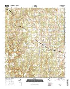 Mullin Texas Current topographic map, 1:24000 scale, 7.5 X 7.5 Minute, Year 2016