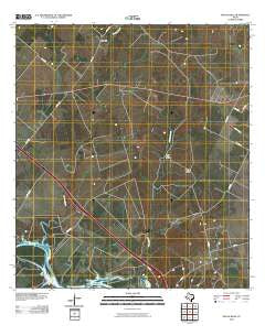 Mulos Hills Texas Historical topographic map, 1:24000 scale, 7.5 X 7.5 Minute, Year 2010