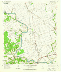 Mumford Texas Historical topographic map, 1:24000 scale, 7.5 X 7.5 Minute, Year 1961