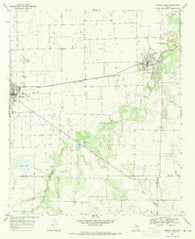 Munday East Texas Historical topographic map, 1:24000 scale, 7.5 X 7.5 Minute, Year 1968