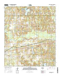 Murchison East Texas Current topographic map, 1:24000 scale, 7.5 X 7.5 Minute, Year 2016