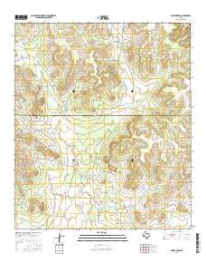 Murph Draw Texas Current topographic map, 1:24000 scale, 7.5 X 7.5 Minute, Year 2016