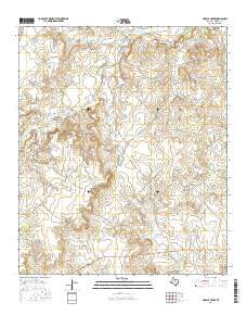 Murphy Creek Texas Current topographic map, 1:24000 scale, 7.5 X 7.5 Minute, Year 2016