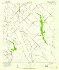 Mustang Bayou Texas Historical topographic map, 1:24000 scale, 7.5 X 7.5 Minute, Year 1943