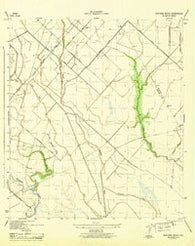 Mustang Bayou Texas Historical topographic map, 1:31680 scale, 7.5 X 7.5 Minute, Year 1943