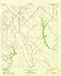 Mustang Bayou Texas Historical topographic map, 1:31680 scale, 7.5 X 7.5 Minute, Year 1943