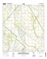 Mustang Bayou Texas Current topographic map, 1:24000 scale, 7.5 X 7.5 Minute, Year 2016
