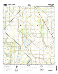 Mustang Bayou Texas Current topographic map, 1:24000 scale, 7.5 X 7.5 Minute, Year 2016