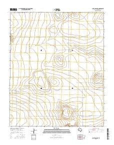 Mustang Lake Texas Current topographic map, 1:24000 scale, 7.5 X 7.5 Minute, Year 2016