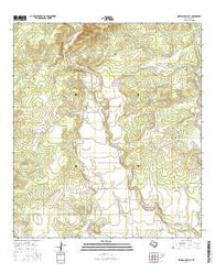 Mustang Valley Texas Current topographic map, 1:24000 scale, 7.5 X 7.5 Minute, Year 2016