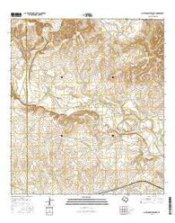 Mustang Waterhole Texas Current topographic map, 1:24000 scale, 7.5 X 7.5 Minute, Year 2016