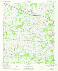 Myrtle Springs Texas Historical topographic map, 1:24000 scale, 7.5 X 7.5 Minute, Year 1962