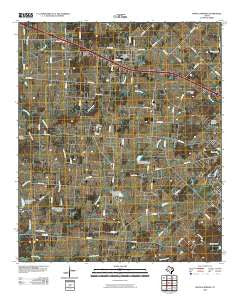 Myrtle Springs Texas Historical topographic map, 1:24000 scale, 7.5 X 7.5 Minute, Year 2010