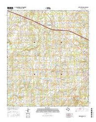 Myrtle Springs Texas Current topographic map, 1:24000 scale, 7.5 X 7.5 Minute, Year 2016