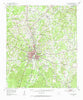 Nacogdoches Texas Historical topographic map, 1:62500 scale, 15 X 15 Minute, Year 1952