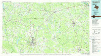 Nacogdoches Texas Historical topographic map, 1:100000 scale, 30 X 60 Minute, Year 1986