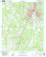 Nacogdoches South Texas Historical topographic map, 1:24000 scale, 7.5 X 7.5 Minute, Year 1983