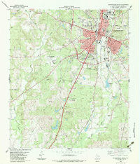 Nacogdoches South Texas Historical topographic map, 1:24000 scale, 7.5 X 7.5 Minute, Year 1983