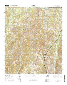 Nacogdoches North Texas Current topographic map, 1:24000 scale, 7.5 X 7.5 Minute, Year 2016