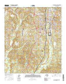 Nacogdoches South Texas Current topographic map, 1:24000 scale, 7.5 X 7.5 Minute, Year 2016