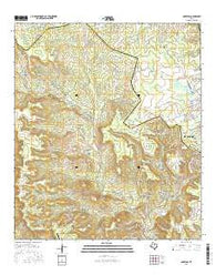Nameless Texas Current topographic map, 1:24000 scale, 7.5 X 7.5 Minute, Year 2016