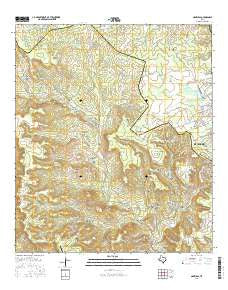Nameless Texas Current topographic map, 1:24000 scale, 7.5 X 7.5 Minute, Year 2016