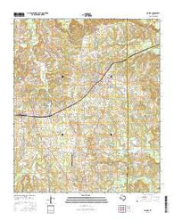Naples Texas Current topographic map, 1:24000 scale, 7.5 X 7.5 Minute, Year 2016