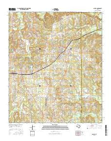 Naples Texas Current topographic map, 1:24000 scale, 7.5 X 7.5 Minute, Year 2016