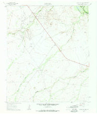 Narrow Bow Draw Texas Historical topographic map, 1:24000 scale, 7.5 X 7.5 Minute, Year 1961