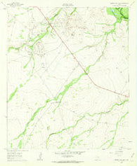 Narrow Bow Draw Texas Historical topographic map, 1:24000 scale, 7.5 X 7.5 Minute, Year 1961