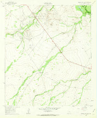Narrow Bow Draw Texas Historical topographic map, 1:24000 scale, 7.5 X 7.5 Minute, Year 1961