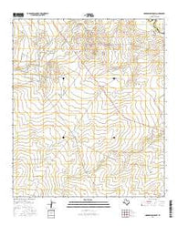 Narrow Bow Draw Texas Current topographic map, 1:24000 scale, 7.5 X 7.5 Minute, Year 2016