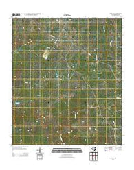 Naruna Texas Historical topographic map, 1:24000 scale, 7.5 X 7.5 Minute, Year 2012