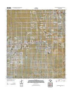 Nations South Well Texas Historical topographic map, 1:24000 scale, 7.5 X 7.5 Minute, Year 2012