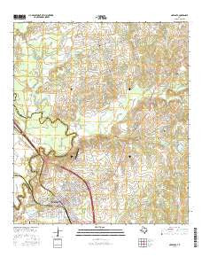 Navasota Texas Current topographic map, 1:24000 scale, 7.5 X 7.5 Minute, Year 2016