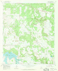 Necessity Texas Historical topographic map, 1:24000 scale, 7.5 X 7.5 Minute, Year 1967