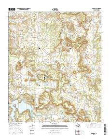 Necessity Texas Current topographic map, 1:24000 scale, 7.5 X 7.5 Minute, Year 2016