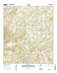 Nechanitz Texas Current topographic map, 1:24000 scale, 7.5 X 7.5 Minute, Year 2016