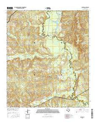 Neches Texas Current topographic map, 1:24000 scale, 7.5 X 7.5 Minute, Year 2016