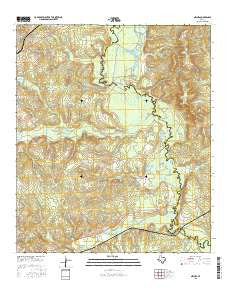 Neches Texas Current topographic map, 1:24000 scale, 7.5 X 7.5 Minute, Year 2016