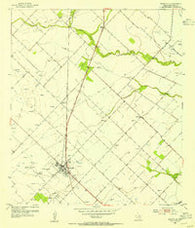 Needville Texas Historical topographic map, 1:24000 scale, 7.5 X 7.5 Minute, Year 1953