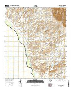 Neely Arroyo Texas Current topographic map, 1:24000 scale, 7.5 X 7.5 Minute, Year 2016
