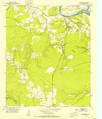 Negley Texas Historical topographic map, 1:24000 scale, 7.5 X 7.5 Minute, Year 1951