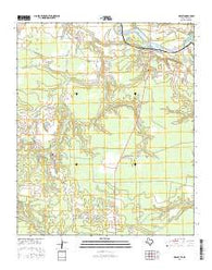 Negley Texas Current topographic map, 1:24000 scale, 7.5 X 7.5 Minute, Year 2016