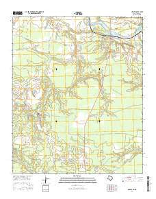Negley Texas Current topographic map, 1:24000 scale, 7.5 X 7.5 Minute, Year 2016
