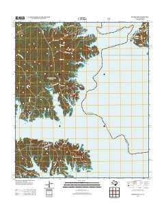 Negreet SW Texas Historical topographic map, 1:24000 scale, 7.5 X 7.5 Minute, Year 2012