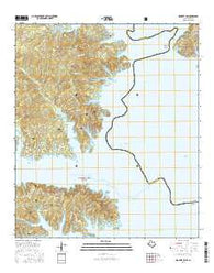 Negreet SW Texas Current topographic map, 1:24000 scale, 7.5 X 7.5 Minute, Year 2016