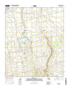 Neinda Texas Current topographic map, 1:24000 scale, 7.5 X 7.5 Minute, Year 2016