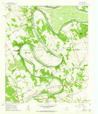 Nemo Texas Historical topographic map, 1:24000 scale, 7.5 X 7.5 Minute, Year 1961